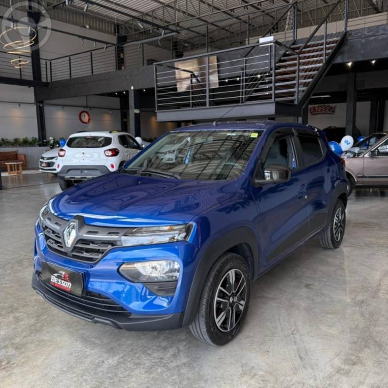 RENAULT - KWID 1.0 12V SCE FLEX INTENSE MANUAL - 2023/2024 - AZUL - R$ 61.900,00