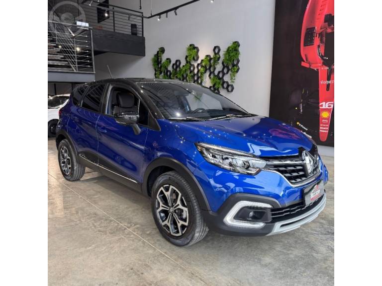 RENAULT - CAPTUR 1.3 ICONIC 16V TURBO FLEX 4P AUTOMÁTICO - 2021/2022 - AZUL - R$ 109.900,00