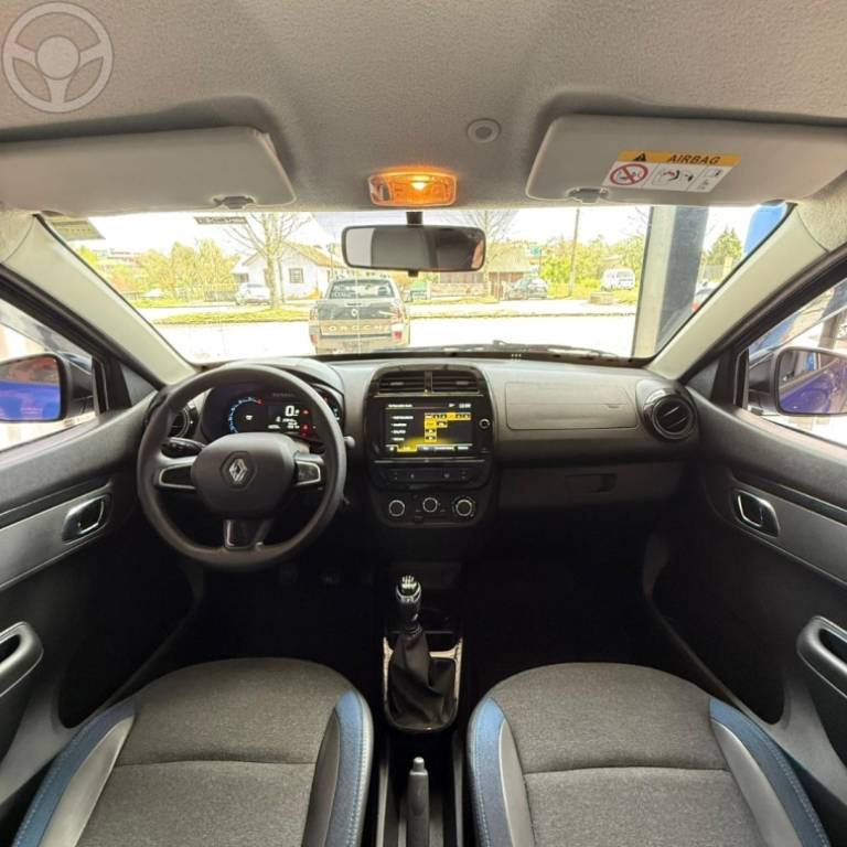 RENAULT - KWID 1.0 12V SCE FLEX INTENSE MANUAL - 2023/2024 - AZUL - R$ 61.900,00