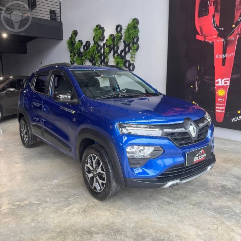 RENAULT - KWID 1.0 12V OUTSIDER FLEX 4P MANUAL - 2022/2023 - AZUL - R$ 65.900,00