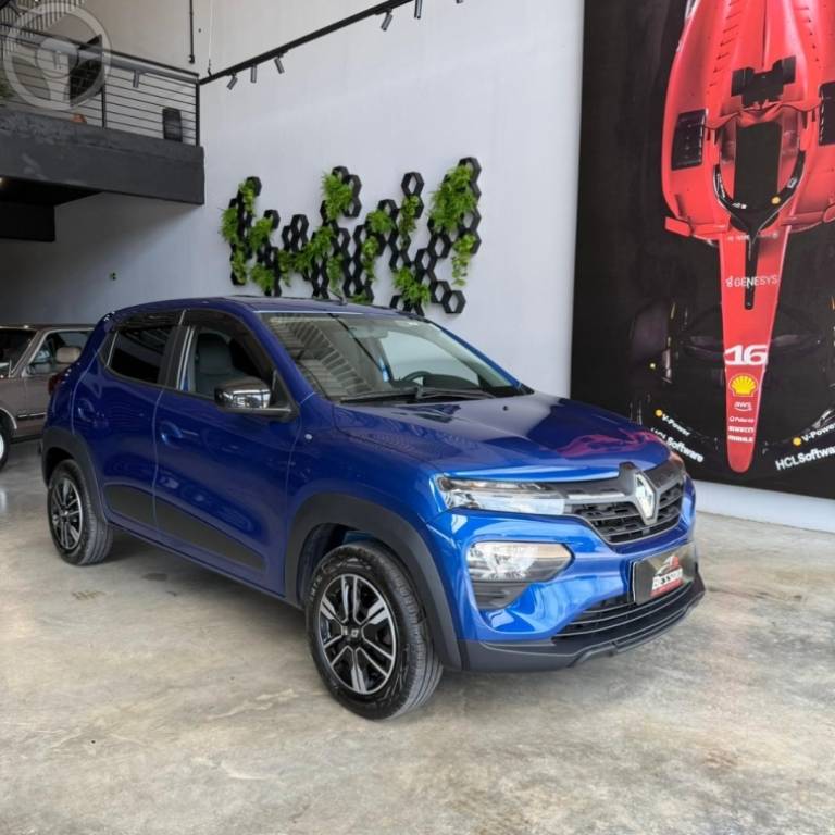 RENAULT - KWID 1.0 12V SCE FLEX INTENSE MANUAL - 2023/2024 - AZUL - R$ 61.900,00